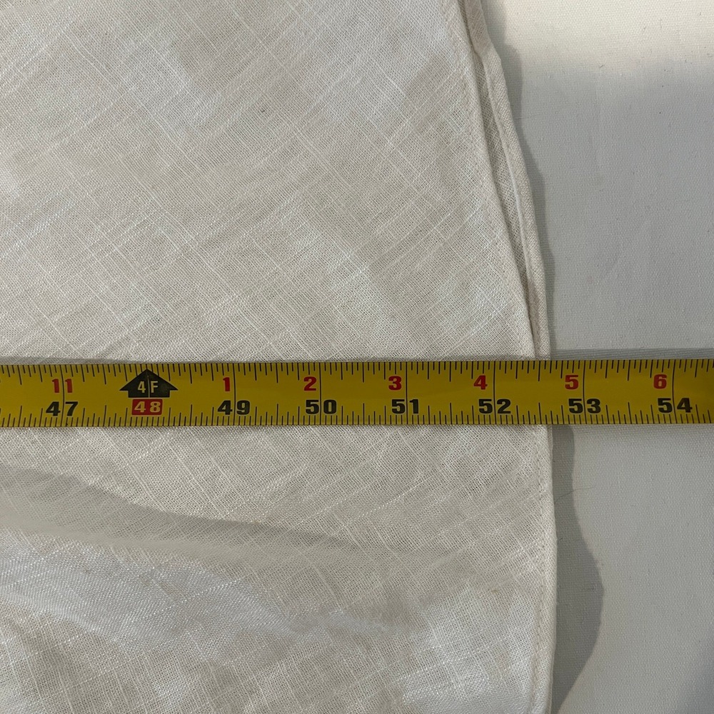 Chelsea28 Smocked Tiered Maxi Dress‎ Womens L Linen Blend White Milkmaid NWT - Picture 11 of 11